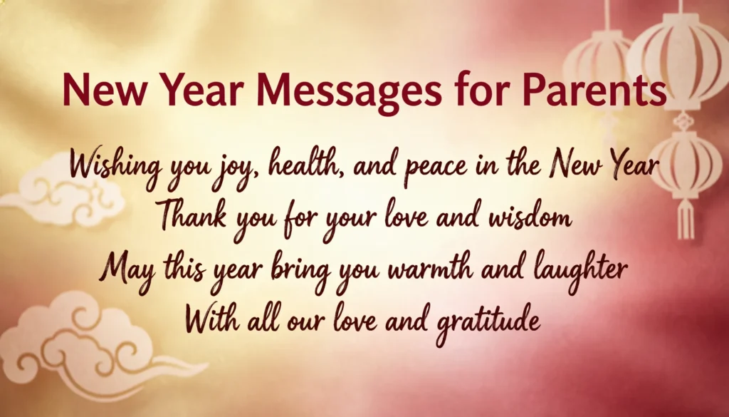  New Year Messages for Parents