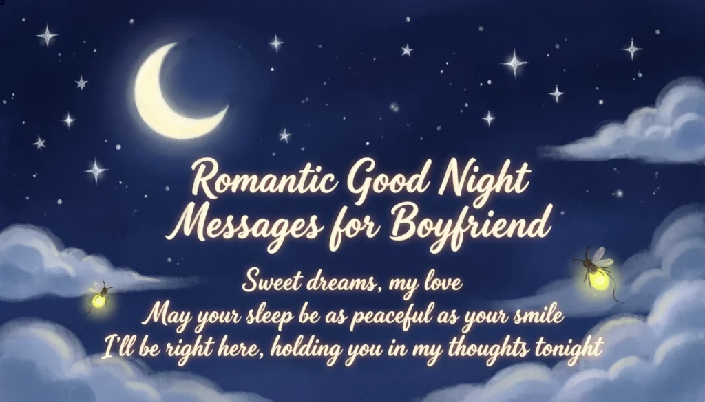 Romantic Good Night Messages for Boyfriend
