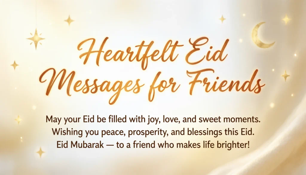 Heartfelt Eid Messages for Friends