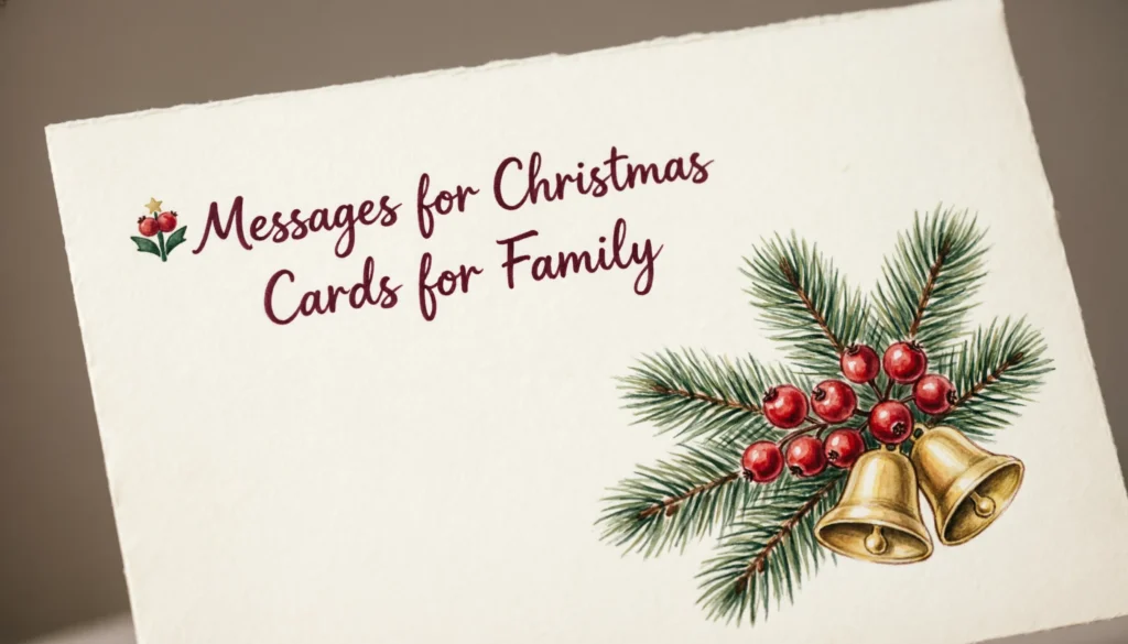  Messages for Christmas Cards for Family