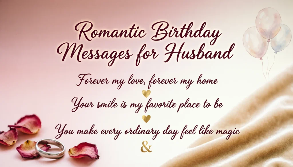 Romantic Birthday Messages for Husband