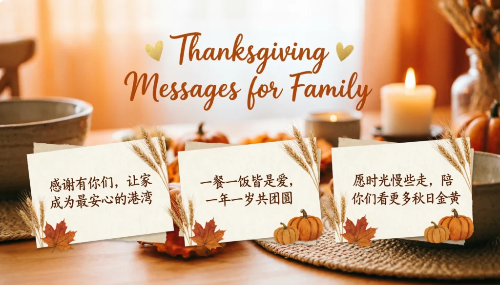 🧡 Thanksgiving Messages for Family
