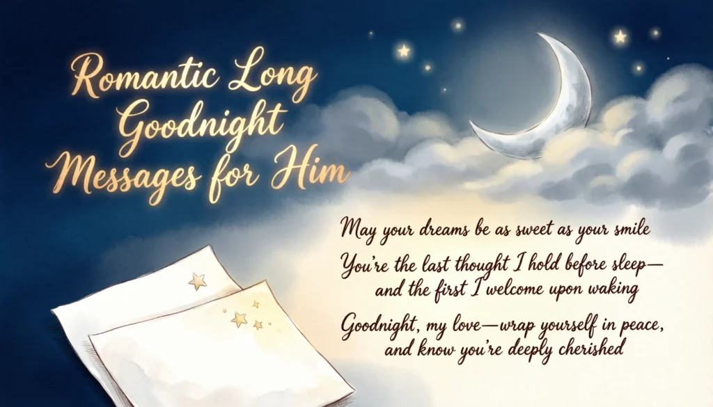 Romantic Long Goodnight Messages for Him