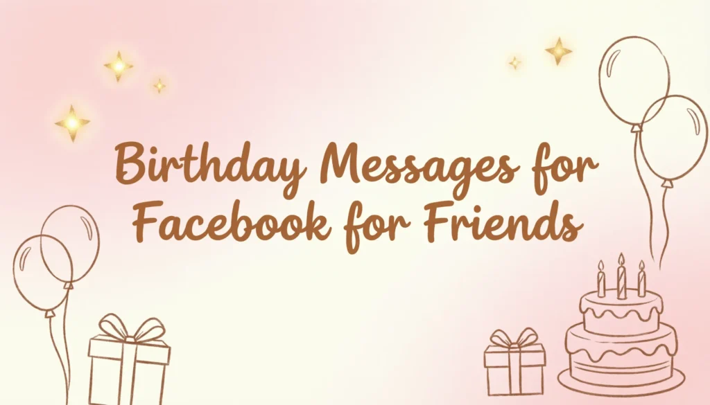 Birthday Messages for Facebook for Friends