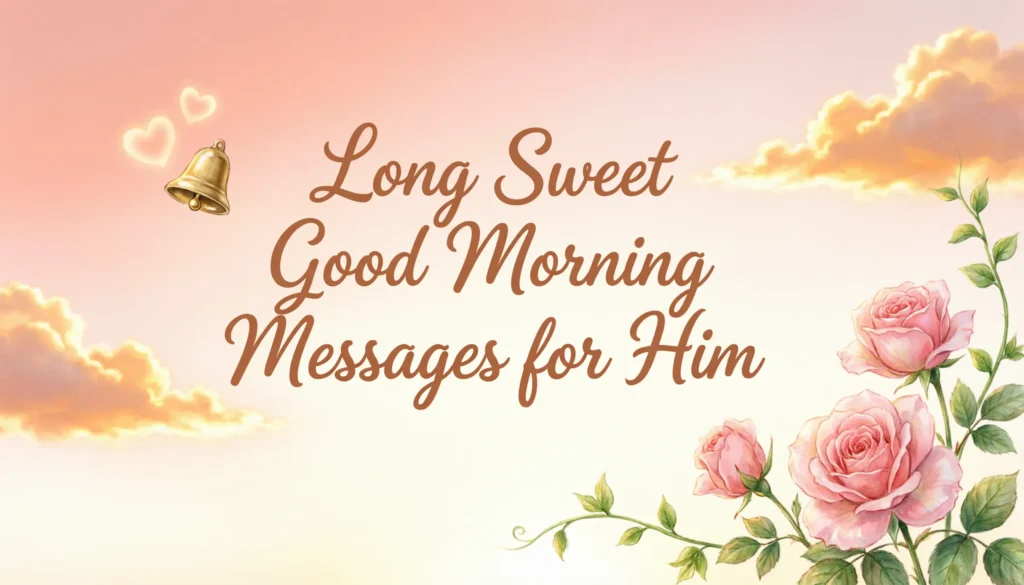 Long Sweet Good Morning Messages for Him