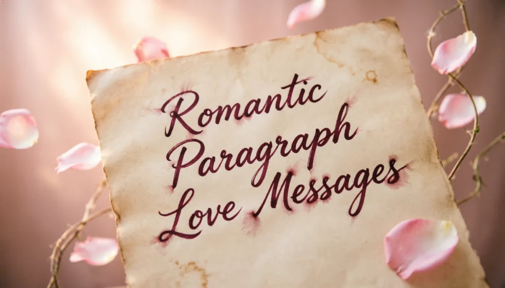 Romantic Paragraph Love Messages