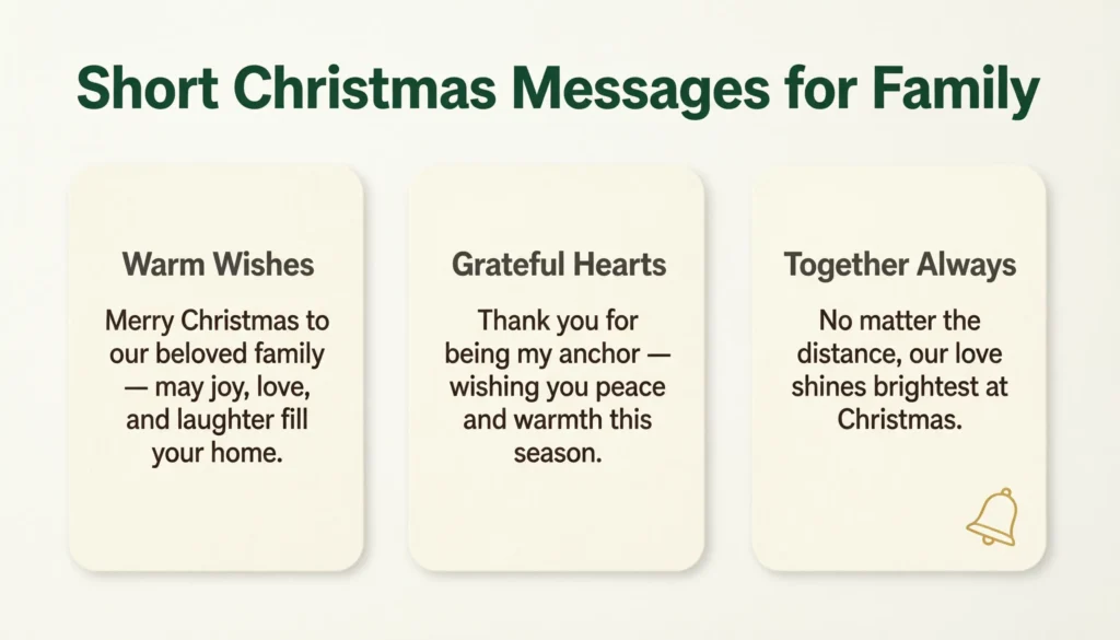 Short Christmas Messages for Family
