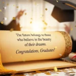 Message for graduation