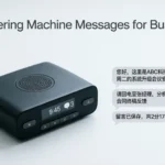 answering machine messages for business