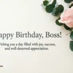 birthday messages for boss