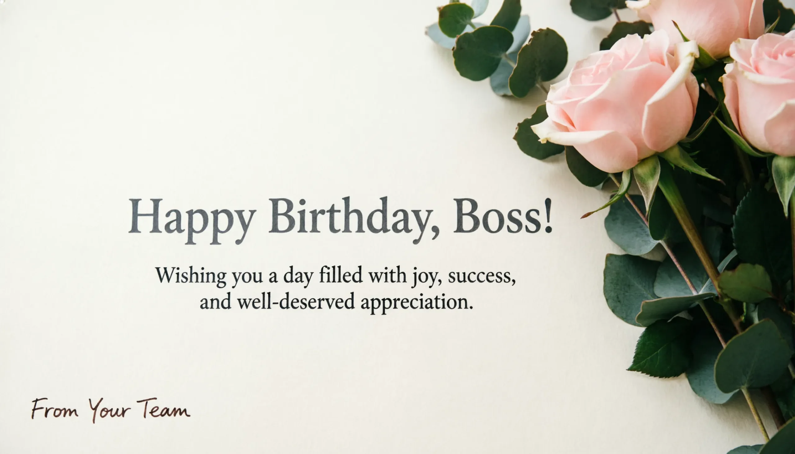 birthday messages for boss