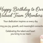 Birthday Messages for Employees