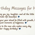 birthday messages for him
