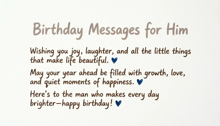 birthday messages for him