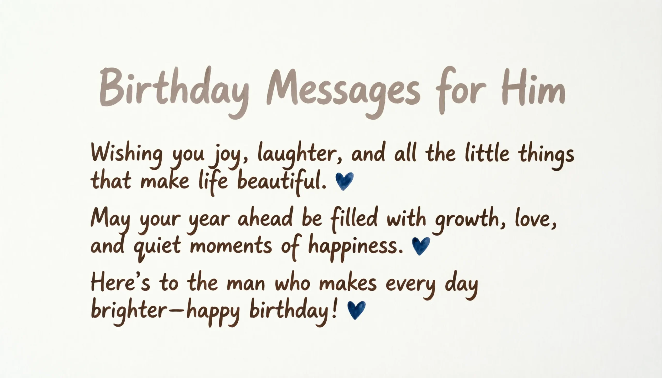 birthday messages for him