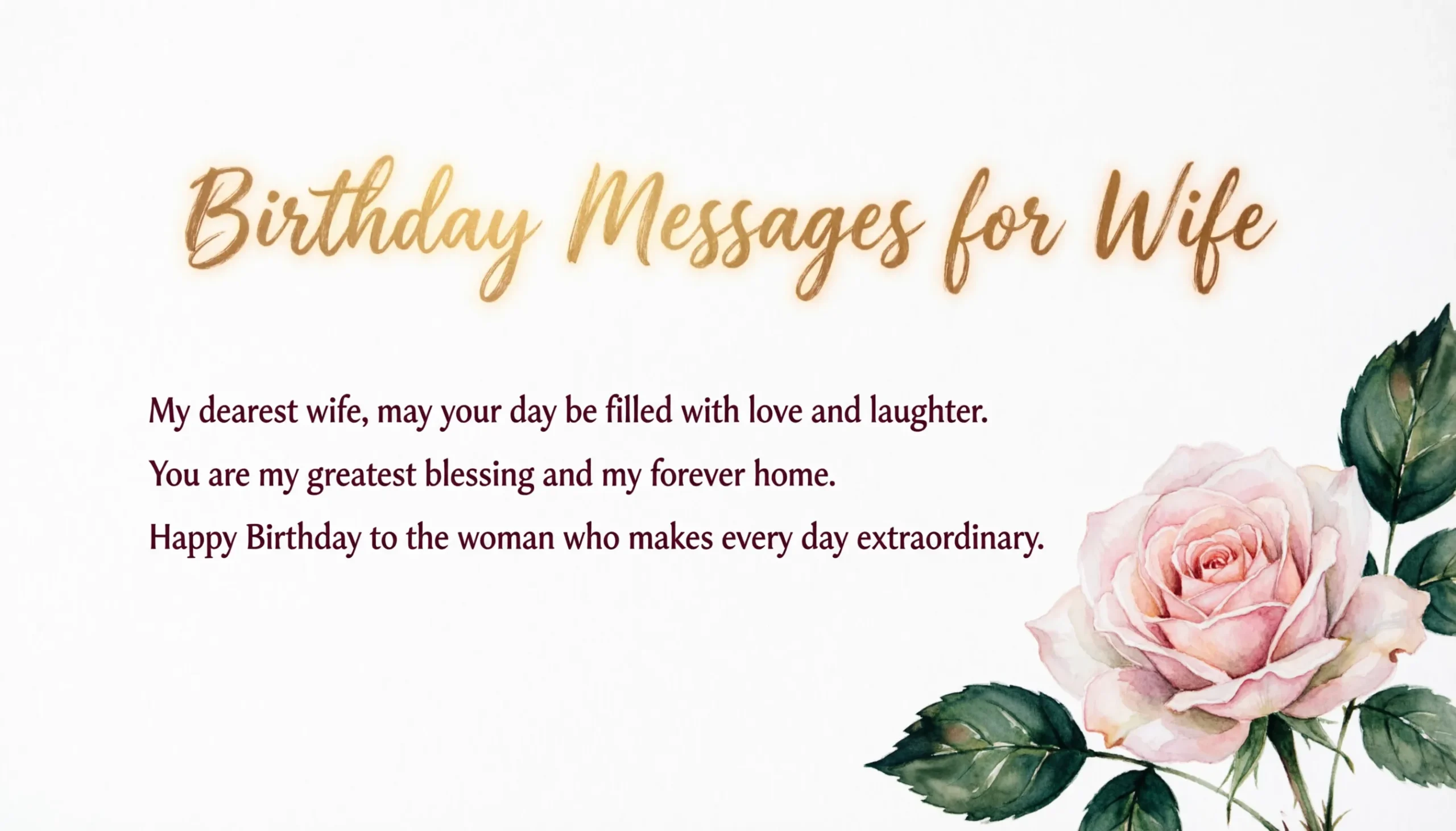 Birthday Messages for Wife