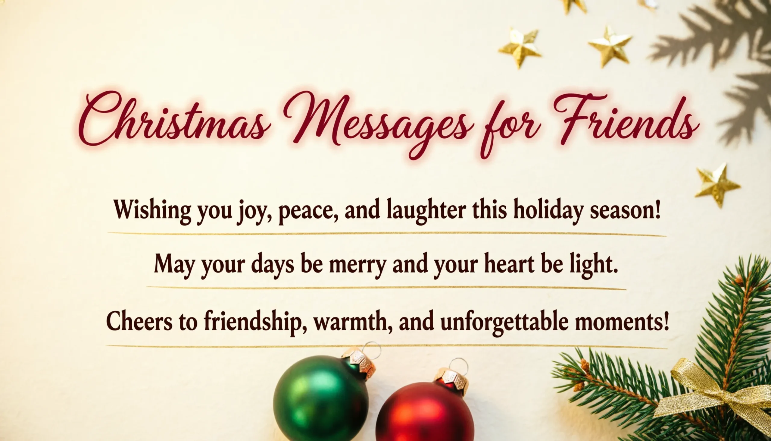 Christmas messages for friends
