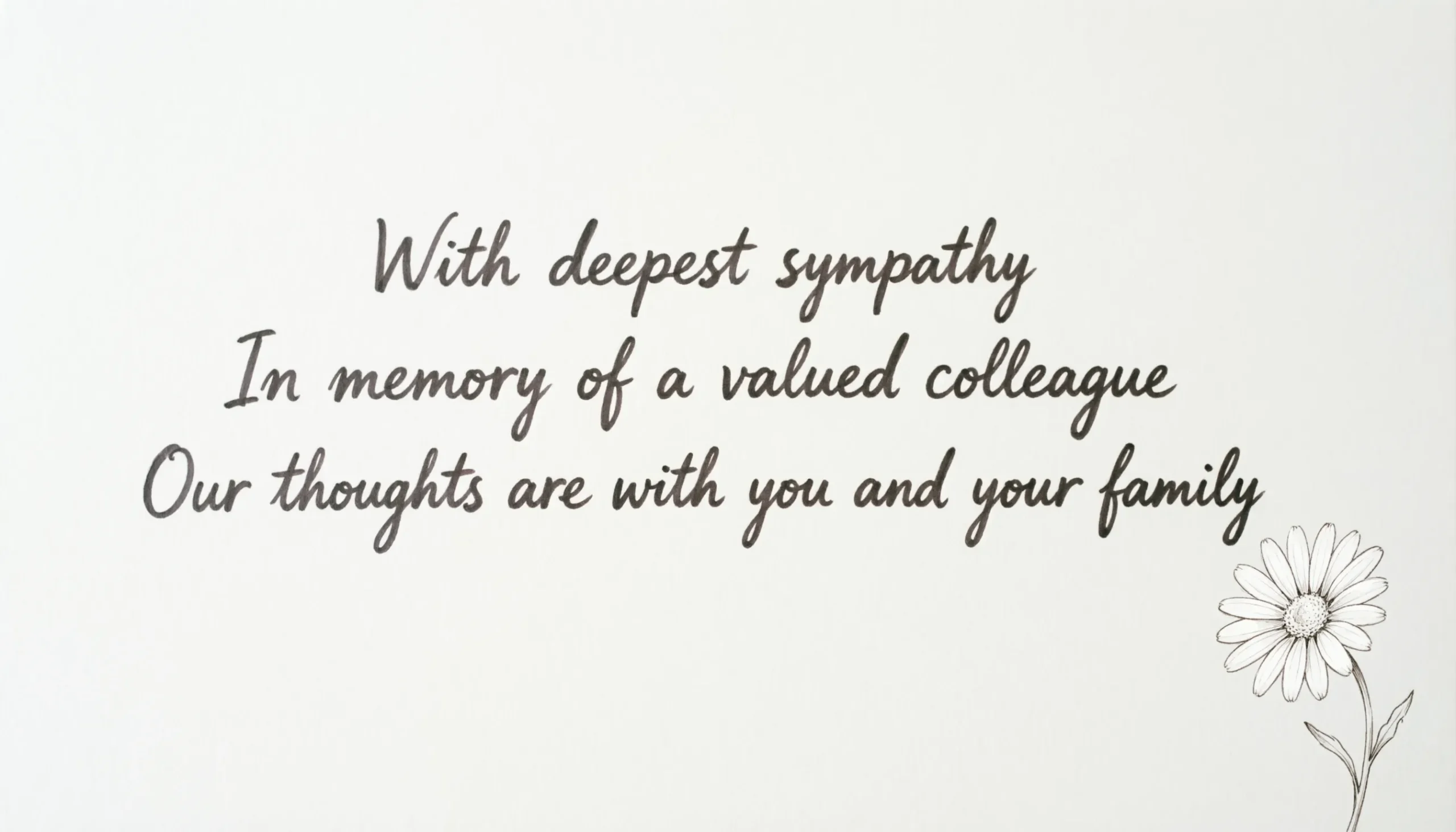 Condolence Messages for Coworker