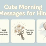 cute morning messages for him