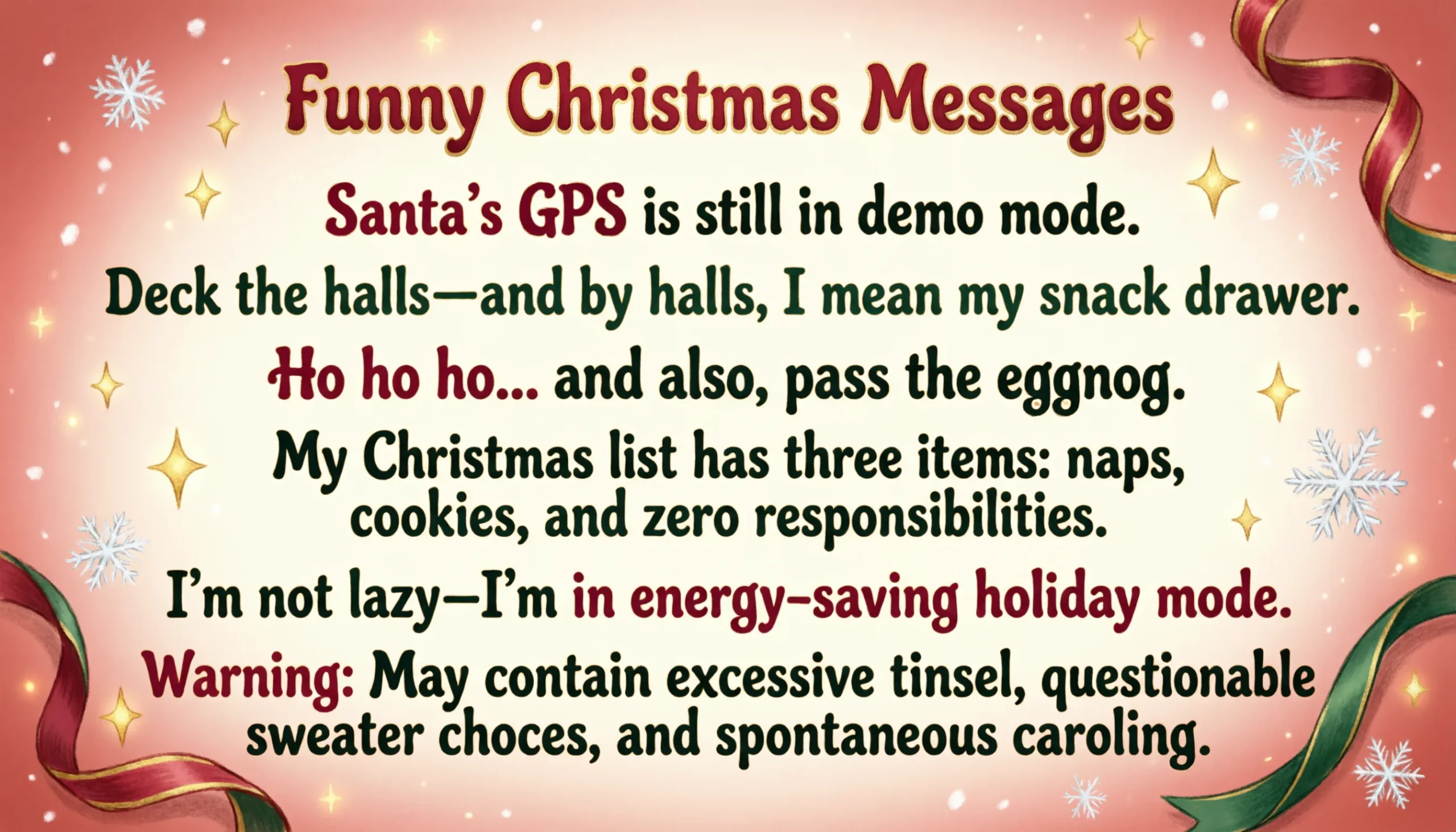 funny Christmas messages