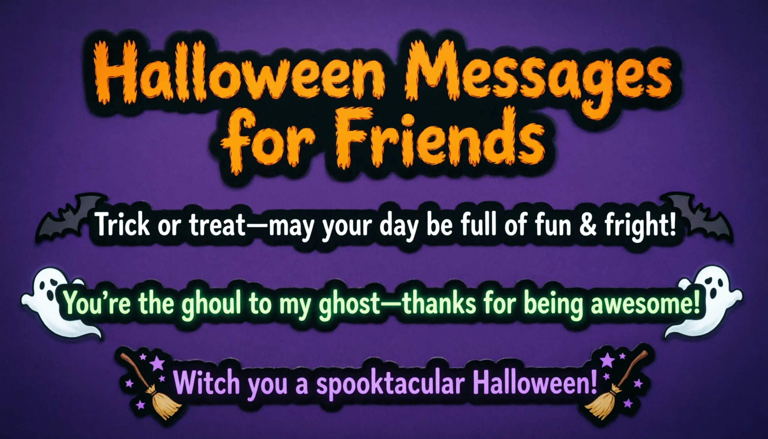 halloween messages for friends