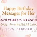 Happy Birthday Messages for Her