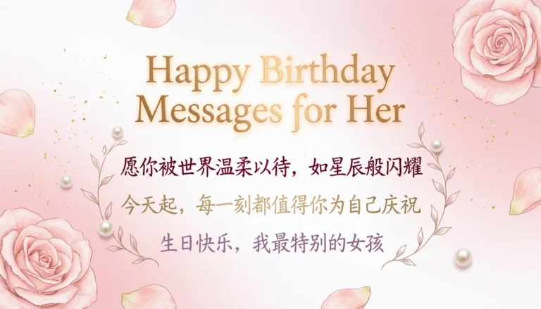 Happy Birthday Messages for Her