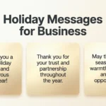 holiday messages for business
