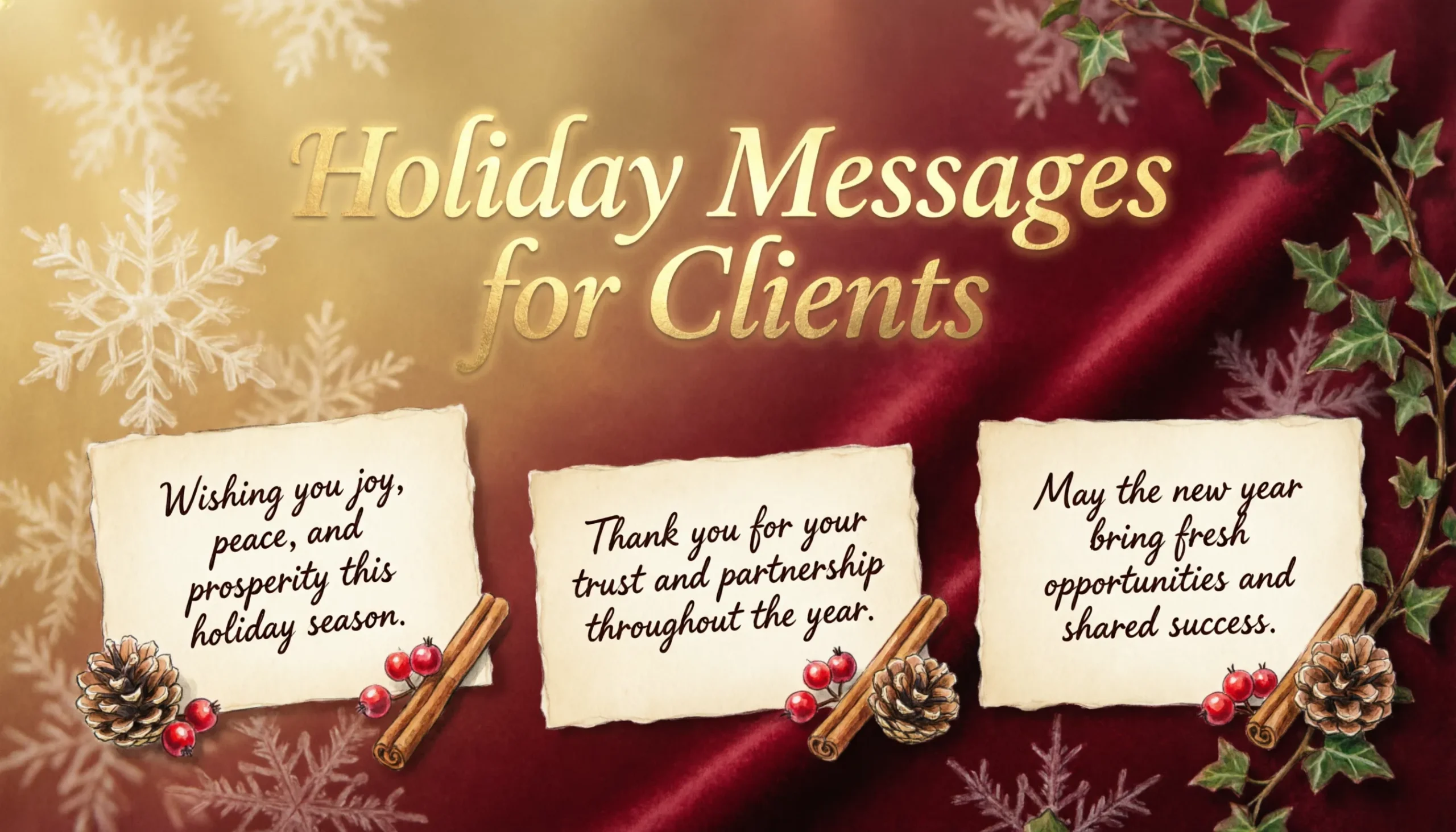 Holiday Messages for Clients