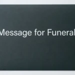 Message for Funeral
