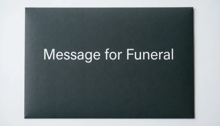 Message for Funeral