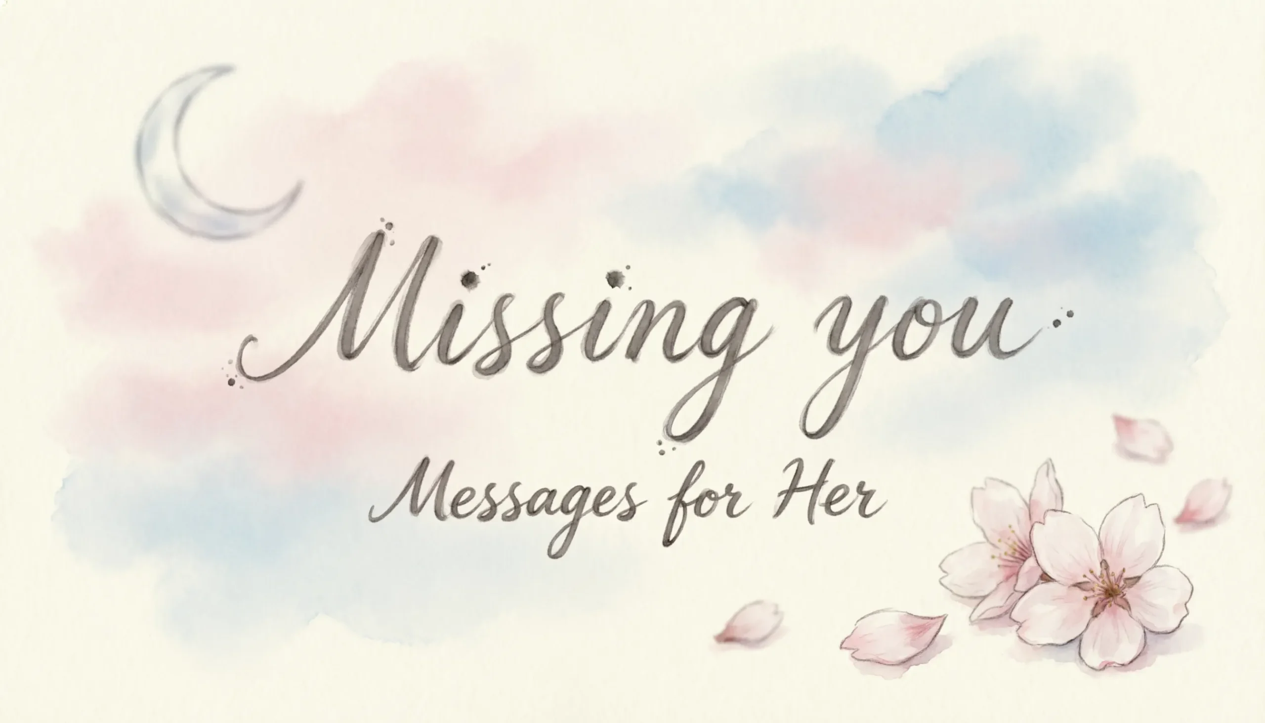 missing you messages for her