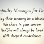 Sympathy Messages for Death