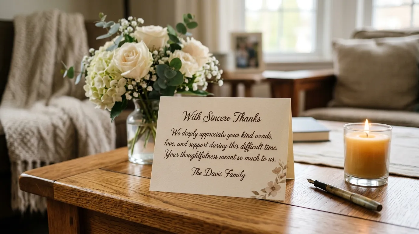 Thank You Messages for Condolences