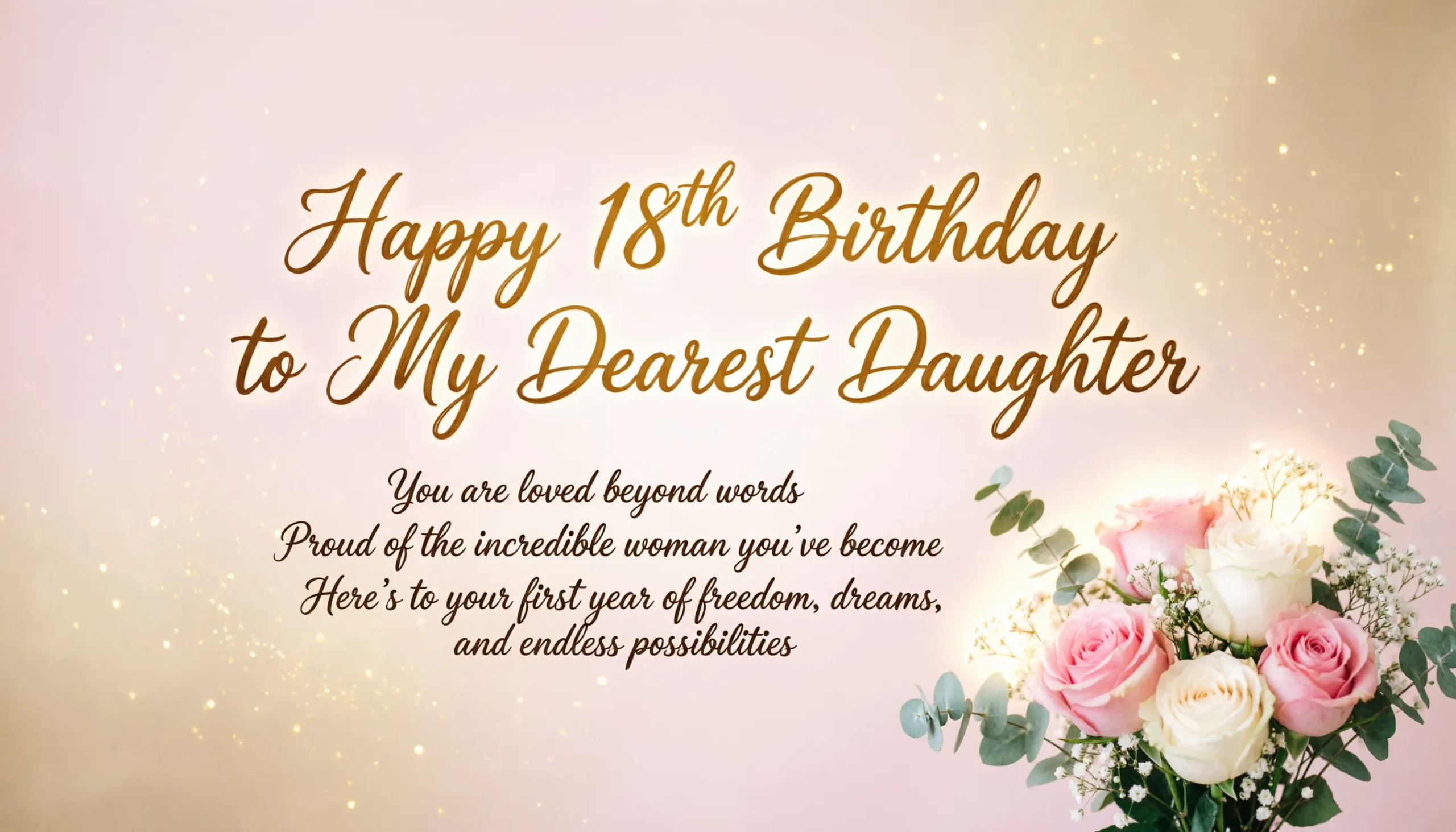 18th birthday messages for daughter