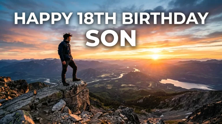 18th birthday messages for son
