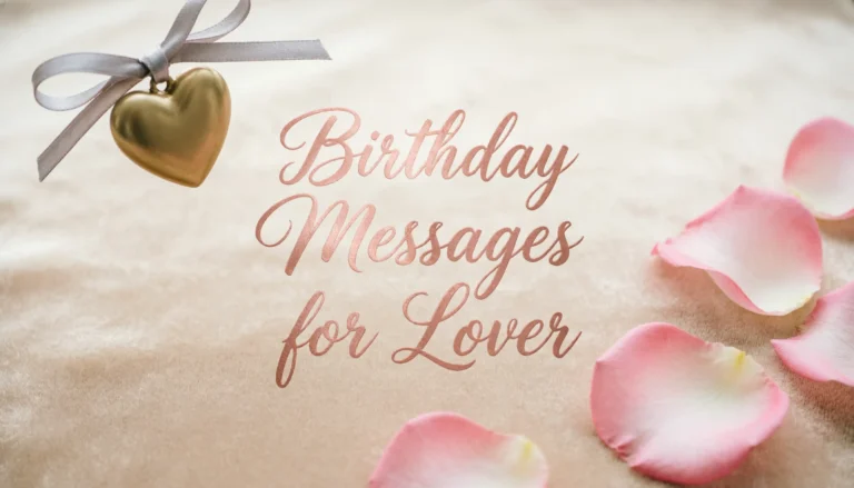 Birthday Messages for Lover