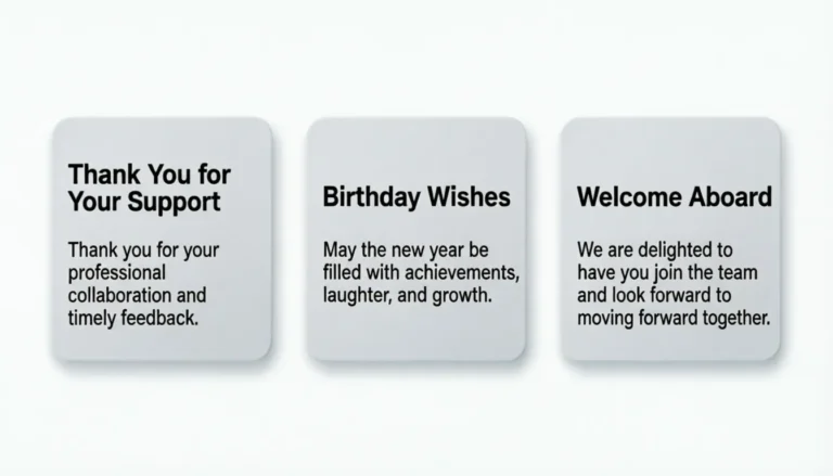 Card Messages for Coworkers