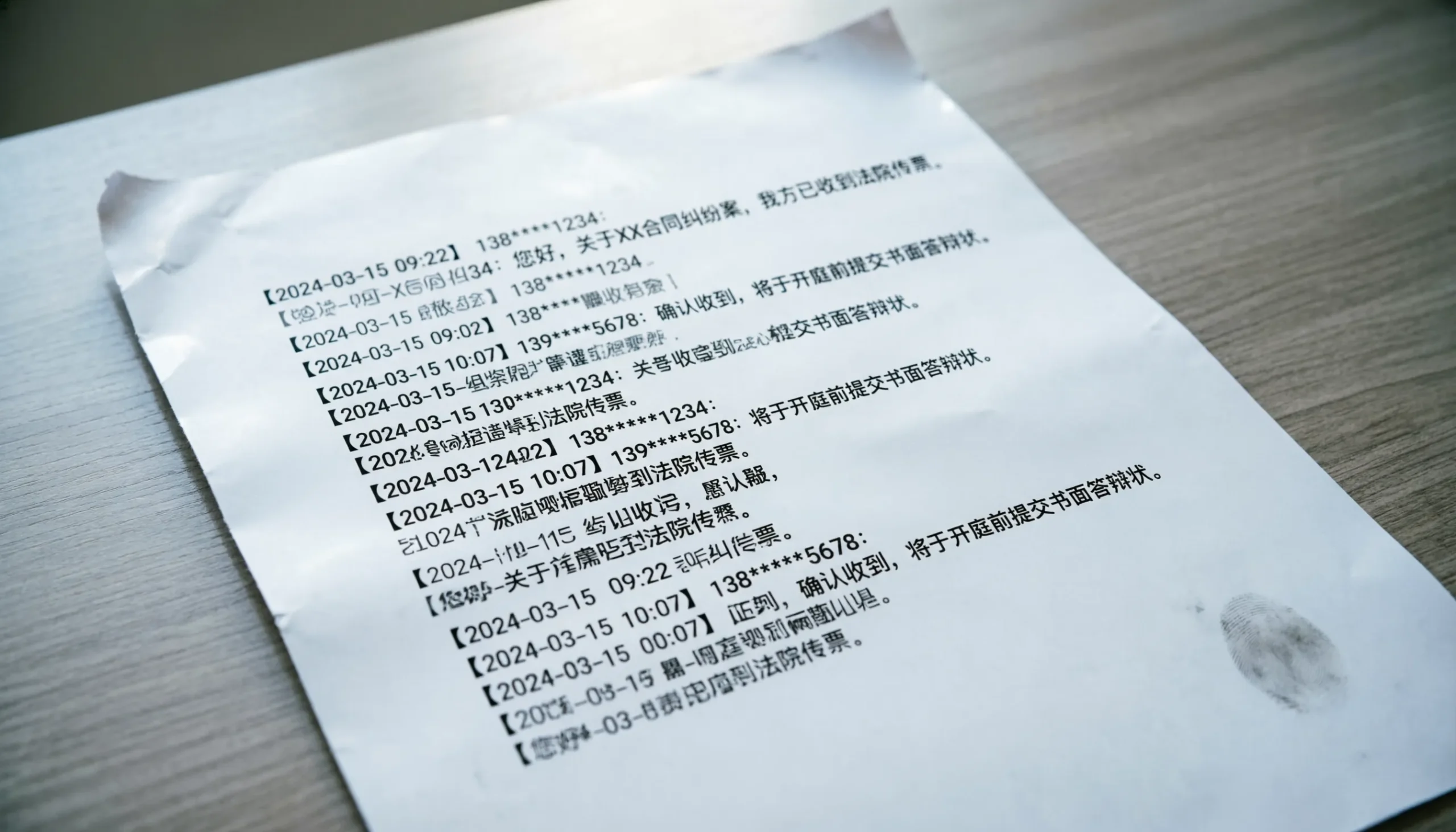 Print Text Messages for Court
