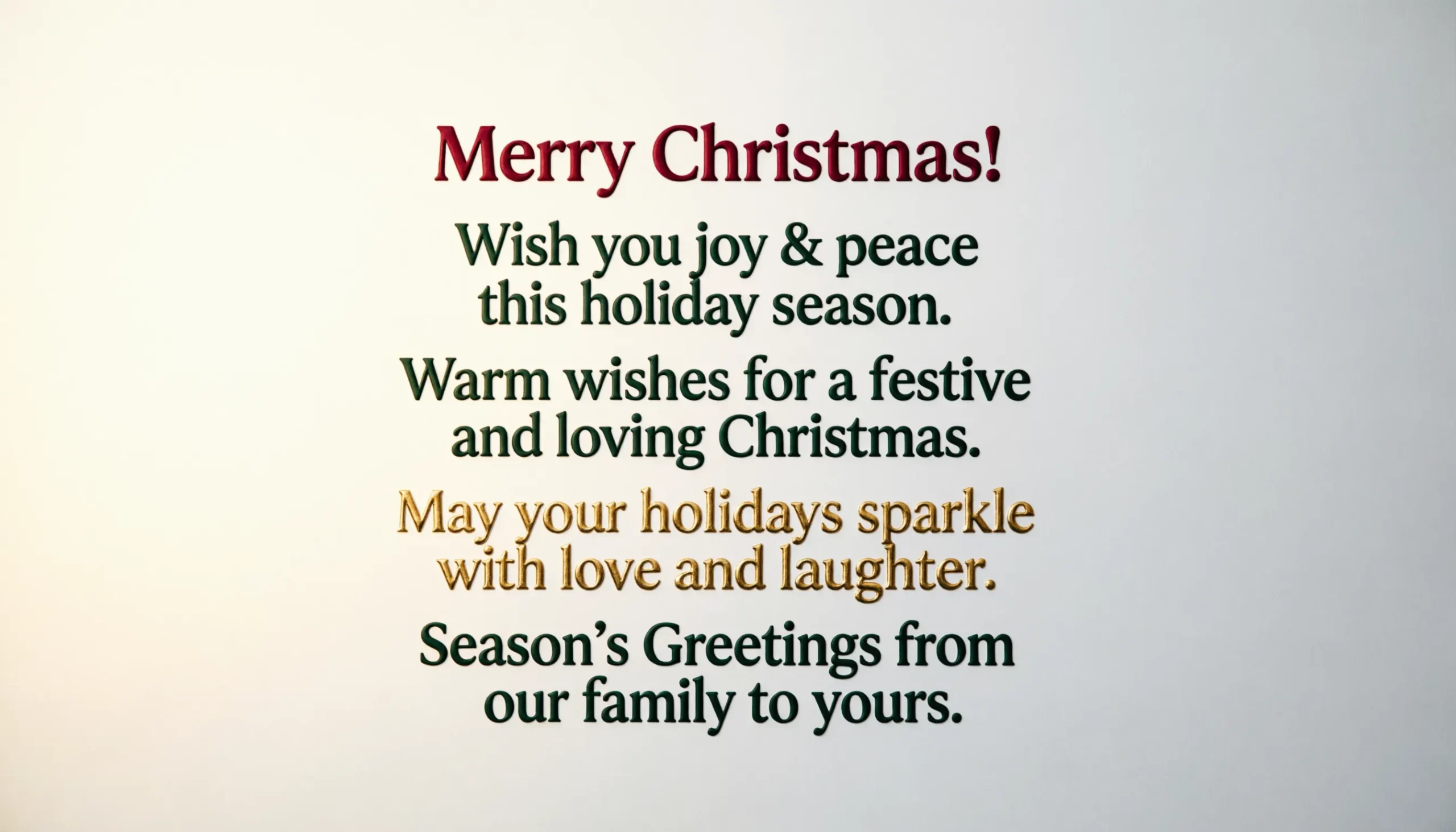 Short Christmas Messages