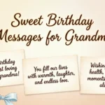 Sweet Birthday Messages for Grandma